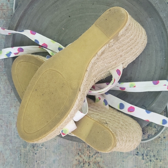 MARC JACOBS JUTE WEDGE SANDALS - Picture 7 of 12